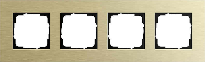 GIRA 0214217 Rahmen 4-Fach Esprit Aluminium-Hellgold GIRA 0214217 Rahmen 4-Fach Esprit Aluminium-Hellgold