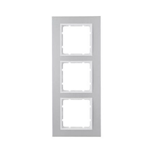 Berker 10136914 Rahmen 3Fach B.7 Alu/Polarweiß Berker 10136914 Rahmen 3Fach B.7 Alu/Polarweiß
