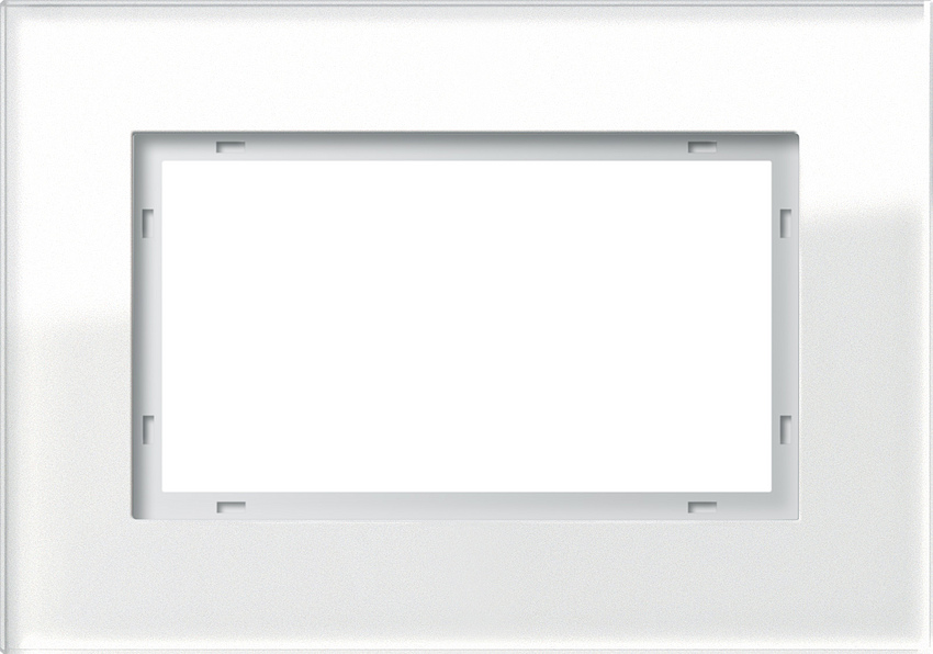 GIRA 100112 Rahmen 1.5-Fach Esprit Glas Weiß GIRA 100112 Rahmen 1.5-Fach Esprit Glas Weiß