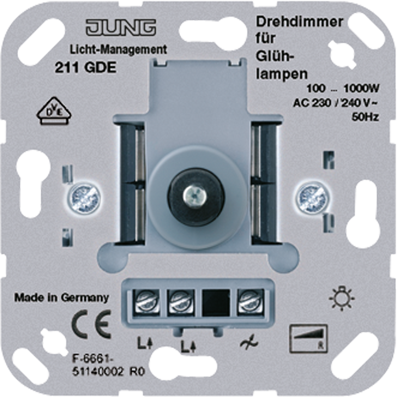 JUNG 211GDE Drehdimmer-Einsatz