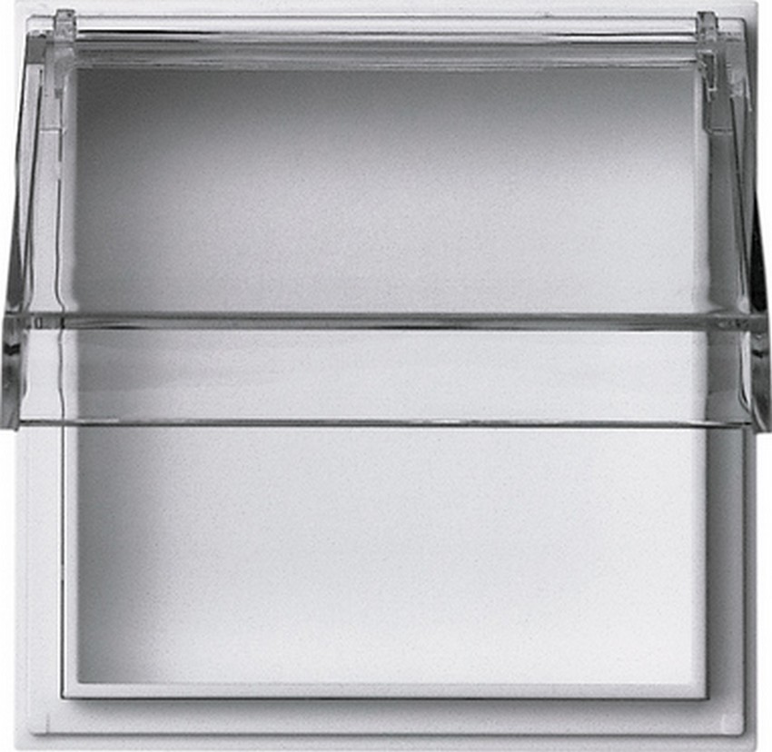 GIRA 040966 Adapterrahmen mit transparentem Klappdeckel Reinweiß GIRA 040966 Adapterrahmen mit transparentem Klappdeckel Reinweiß
