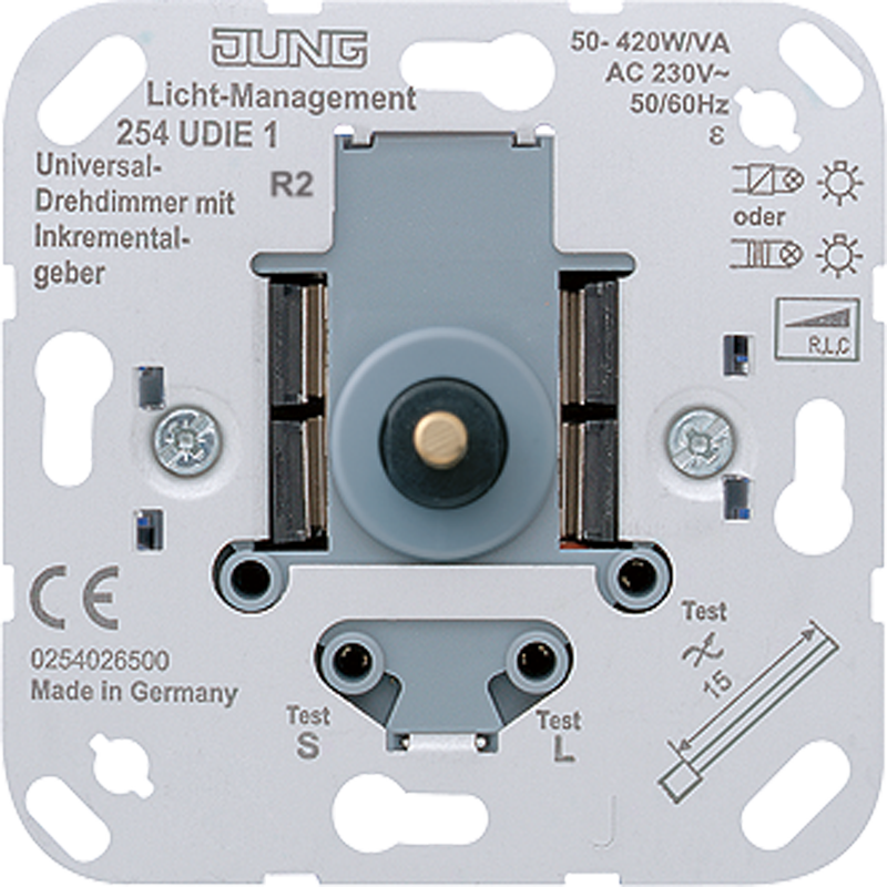 JUNG 254UDIE1 Universal Drehdimmer-Einsatz