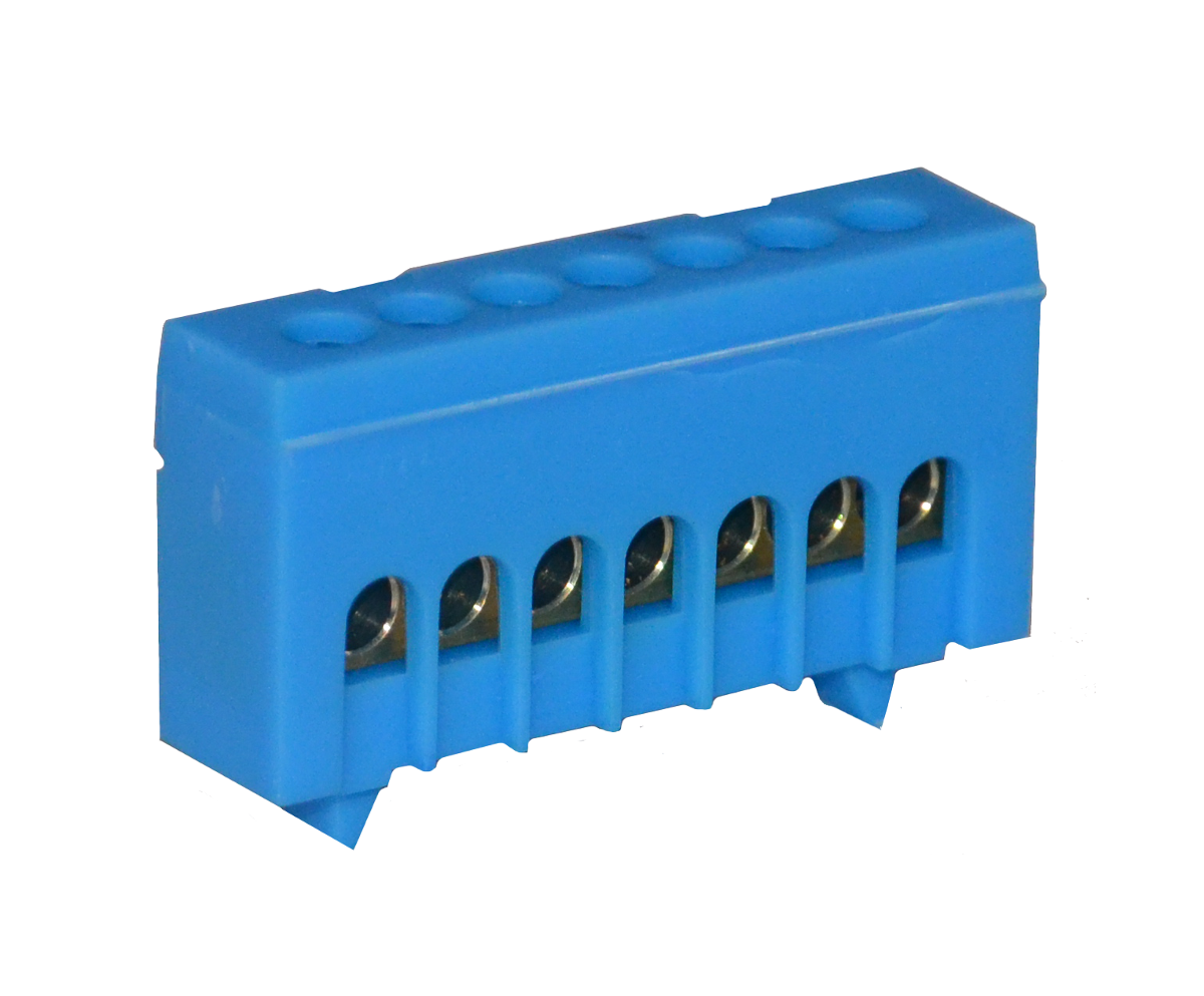Tehnoplast N7 Nullleiterklemme Blau 7x16mm² Tehnoplast N7 Nullleiterklemme Blau 7x16mm²