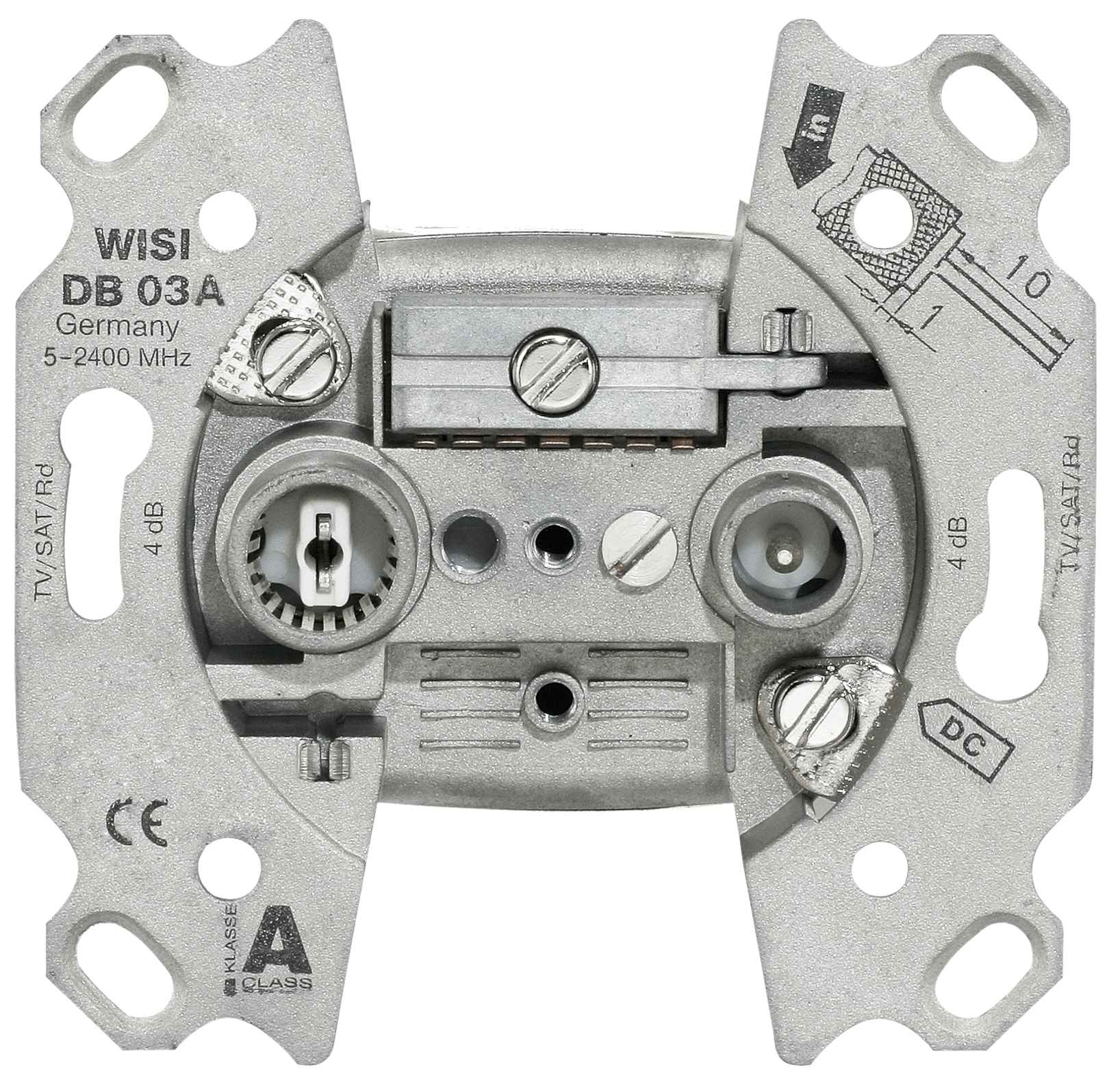 WISI DB03A TV-Radio Stichleitungsdose WISI DB03A TV-Radio Stichleitungsdose