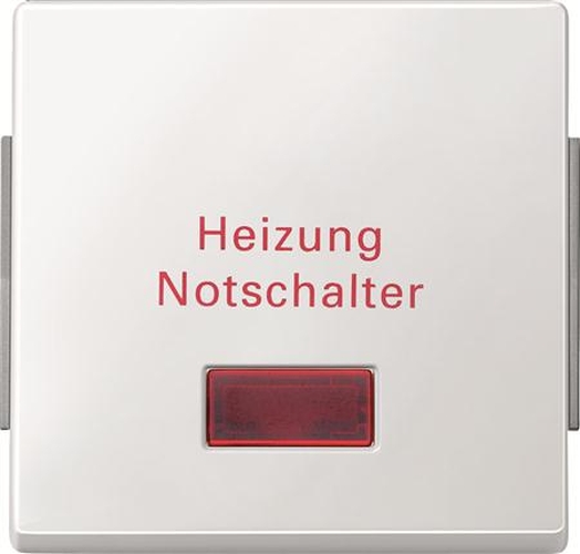 Merten 343019 Symbolfenster mit Aufdruck "Heizung Notschalter" Polarweiß