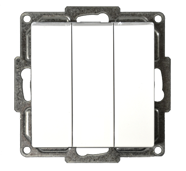 Moderna 3er Serienschalter Alpinweiß Moderna 3er Serienschalter Alpinweiß