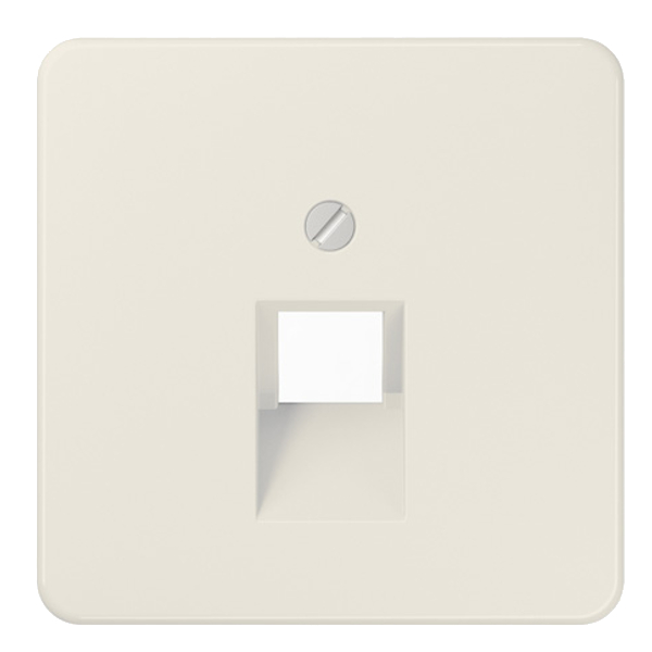 JUNG 569-1UA Abdeckung 1-Loch IAE/UAE Cremeweiß JUNG 569-1UA Abdeckung 1-Loch IAE/UAE Cremeweiß