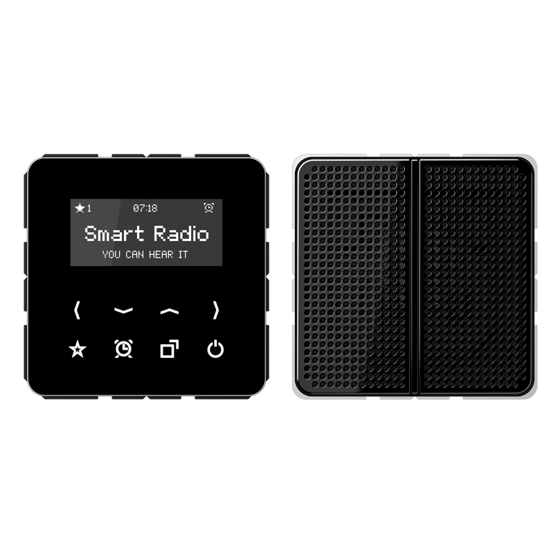 JUNG RADCD518SW Smart Radio-Set Mono
 Schwarz