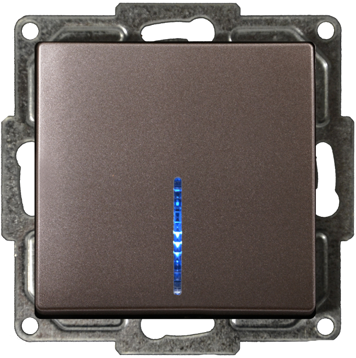 Visage Ein/Ausschalter mit LED Anthrazit