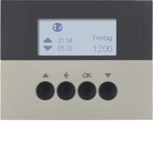 Berker 85741173 Jalousie-Schaltuhr K.5 Edelstahl, Lackiert Berker 85741173 Jalousie-Schaltuhr K.5 Edelstahl, Lackiert