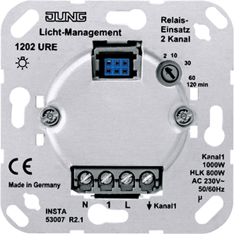 JUNG 1202URE Relais-Einsatz "HLK"