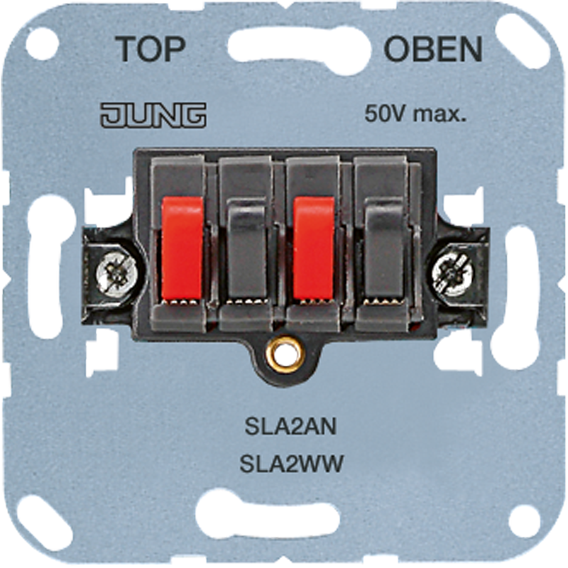 JUNG SLA2AN Stereo-Lautsprecher-Anschlussdose Anthrazit