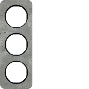 Berker 10132374 Rahmen 3Fach R.1 Beton Grau/Schwarz Glänzend Berker 10132374 Rahmen 3Fach R.1 Beton Grau/Schwarz Glänzend