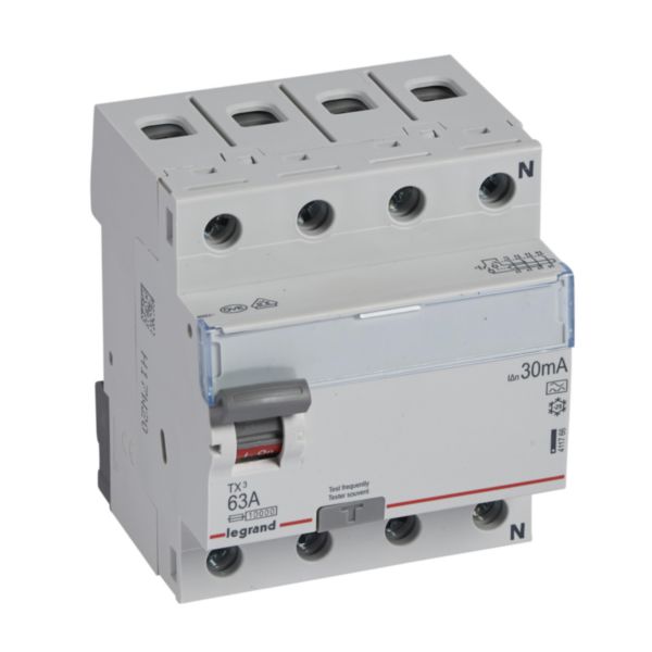 Legrand 411766 TX3 FI-Schutzschalter 63A 4-Polig 0,03A Legrand 411766 TX3 FI-Schutzschalter 63A 4-Polig 0,03A