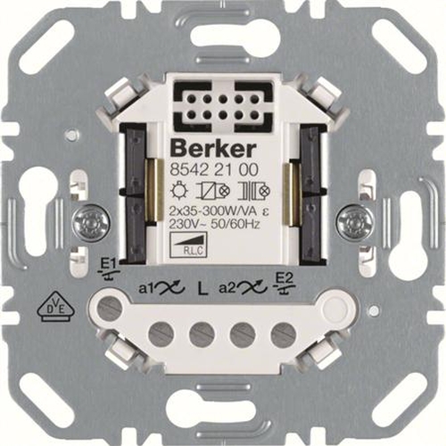 Berker 85422100 Universal Tastdimmer Einsätz 2fach 2-Draht