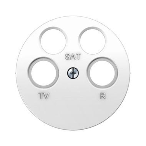 Berker 14842089 Zentralstück für Antennen-Steckdose 4Loch R.1/R.3 Polarweiß, Glänzend Berker 14842089 Zentralstück für Antennen-Steckdose 4Loch R.1/R.3 Polarweiß, Glänzend