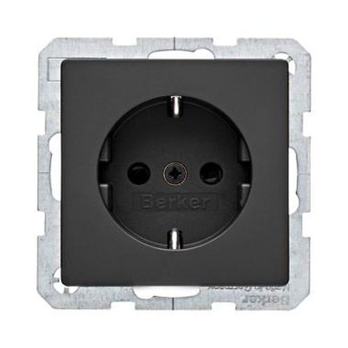 Berker 41236086 Steckdose SCHUKO mit erhöhtem Berührungsschutz Q.1/Q.3 Anthrazit Samt Berker 41236086 Steckdose SCHUKO mit erhöhtem Berührungsschutz Q.1/Q.3 Anthrazit Samt