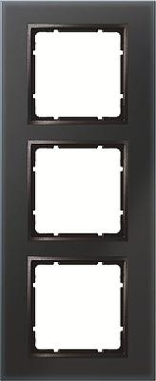 Berker 10136616 Glasrahmen 3Fach, B.7, Glas Schwarz/Anthrazit Matt Berker 10136616 Glasrahmen 3Fach, B.7, Glas Schwarz/Anthrazit Matt