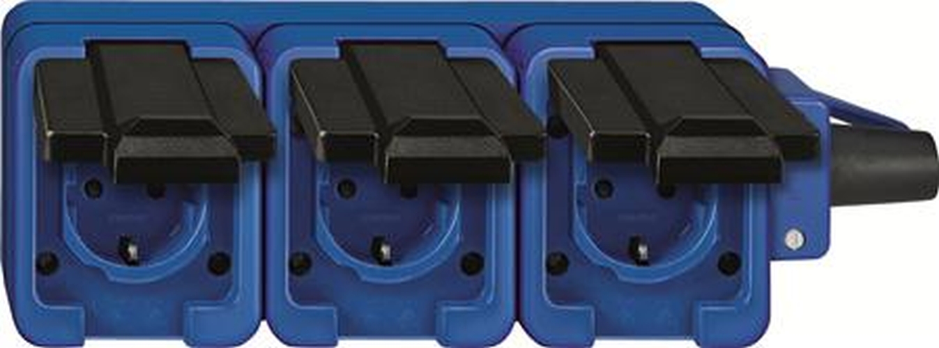 Merten 229393 MobileDreifach-Steckdose ohne Leitung Blau Merten 229393 MobileDreifach-Steckdose ohne Leitung Blau