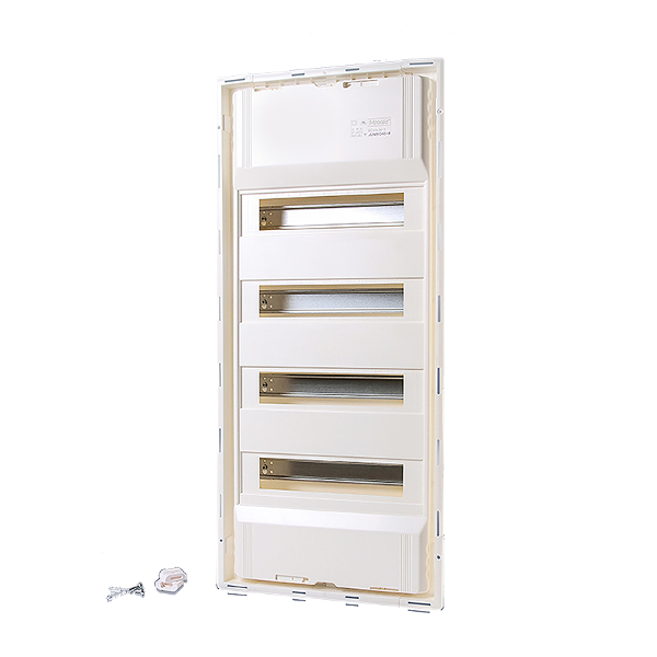 F-Tronic 7250028  Hohlwand/Unterputz Kleinverteiler Jumbo 4-Reihig 48+8 Module F-Tronic 7250028  Hohlwand/Unterputz Kleinverteiler Jumbo 4-Reihig 48+8 Module