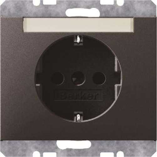 Berker 47397006 Steckdose SCHUKO mit Beschriftungsfeld K.1 Anthrazit, Matt Berker 47397006 Steckdose SCHUKO mit Beschriftungsfeld K.1 Anthrazit, Matt