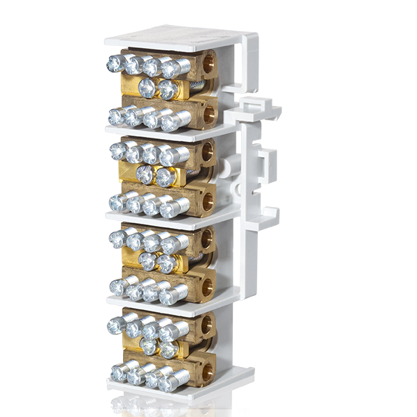 F-Tronic 7110216 Hauptleitungsabzweigklemme 4 -Polig, 2x25mm², 4x16mm²