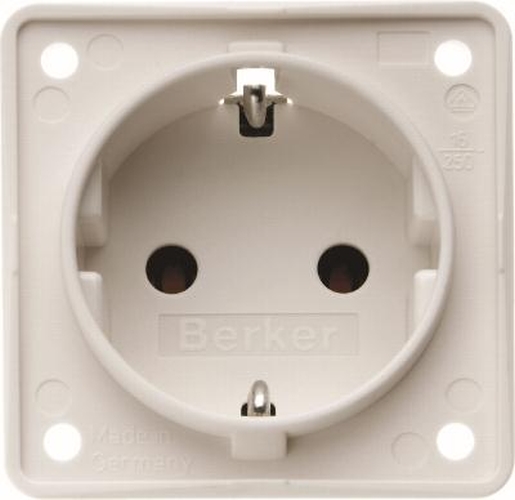 Berker 941852502 Steckdose SCHUKO, mit Schraubklemmen, Integro Modul-Einsätze, Polarw. M. Berker 941852502 Steckdose SCHUKO, mit Schraubklemmen, Integro Modul-Einsätze, Polarw. M.