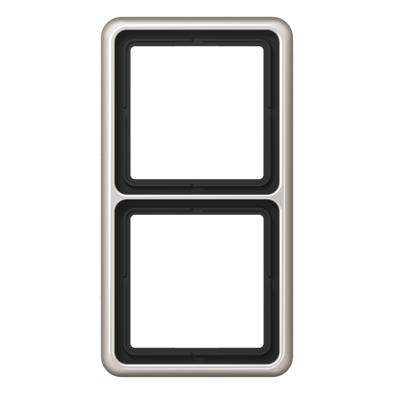 JUNG CD582PT Rahmen 2-Fach Platin JUNG CD582PT Rahmen 2-Fach Platin