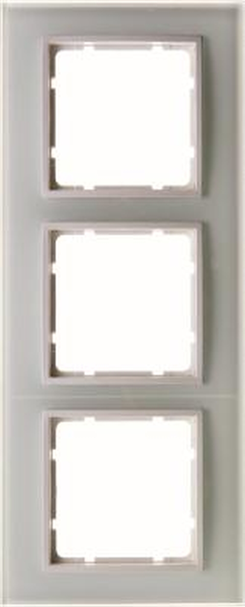 Berker 10136909 Glasrahmen 3Fach, B.7, Glas Polarweiß/Polarweiß Matt Berker 10136909 Glasrahmen 3Fach, B.7, Glas Polarweiß/Polarweiß Matt