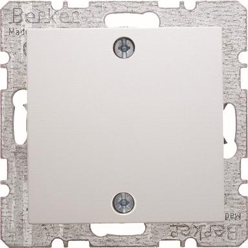 Berker 10091919 Blindverschluss m. Zentralstück u. Schraubbefestigung S.1/B.3/B.7 Polarweiß,Matt Berker 10091919 Blindverschluss m. Zentralstück u. Schraubbefestigung S.1/B.3/B.7 Polarweiß,Matt