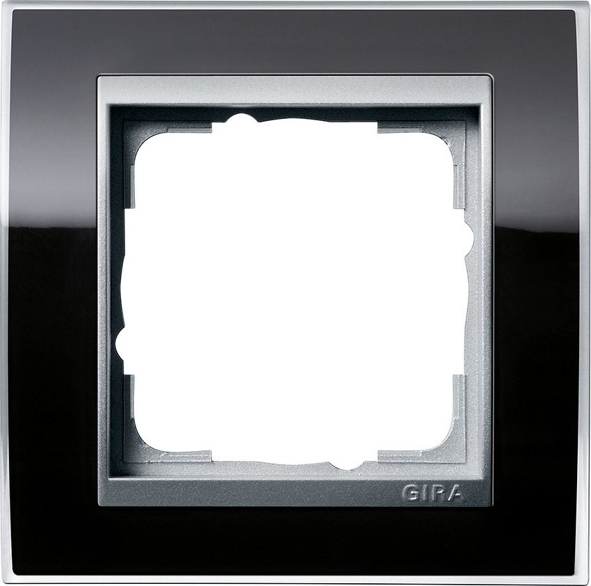 GIRA 0211736 Rahmen 1-Fach Event-Klar Schwarz/ Farbe-Alu GIRA 0211736 Rahmen 1-Fach Event-Klar Schwarz/ Farbe-Alu