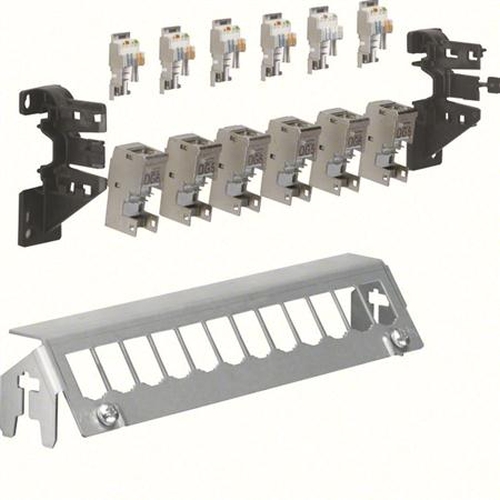 Hager FZ12MM Patch-Panel 12-Fachmit 6xRJ45 Buchsen