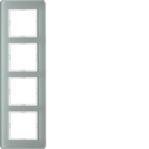Berker 10146079 Rahmen 4Fach, Q.7, Glas Polarweiß Berker 10146079 Rahmen 4Fach, Q.7, Glas Polarweiß