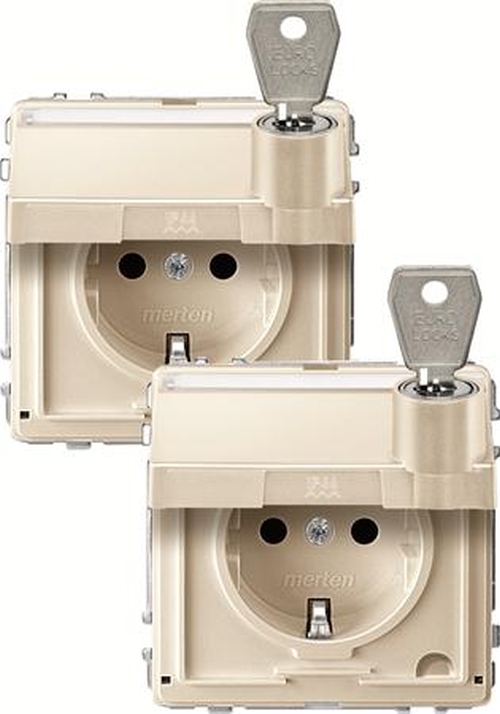 Merten MEG2318-7244 Schuko Steckdosen-Einsatz mit 2 gleichen Schließungen Weiß Merten MEG2318-7244 Schuko Steckdosen-Einsatz mit 2 gleichen Schließungen Weiß