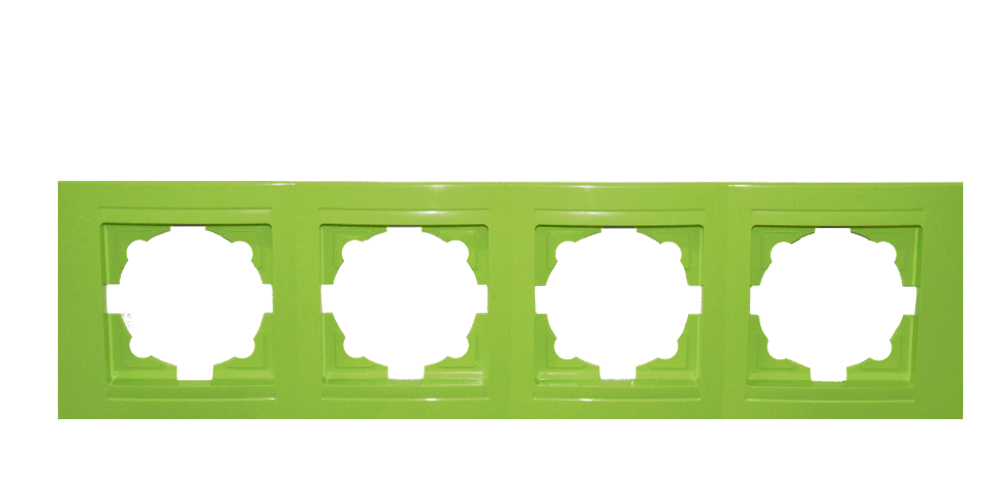 Moderna 4-Fach Abdeckrahmen Pistazien Grün Moderna 4-Fach Abdeckrahmen Pistazien Grün