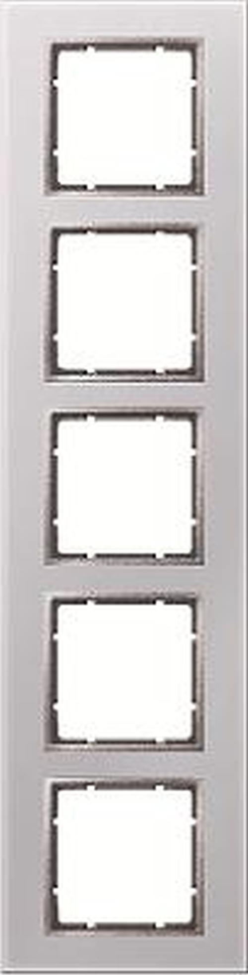 Berker 10156414 Glasrahmen 5Fach B.7 Alu Berker 10156414 Glasrahmen 5Fach B.7 Alu