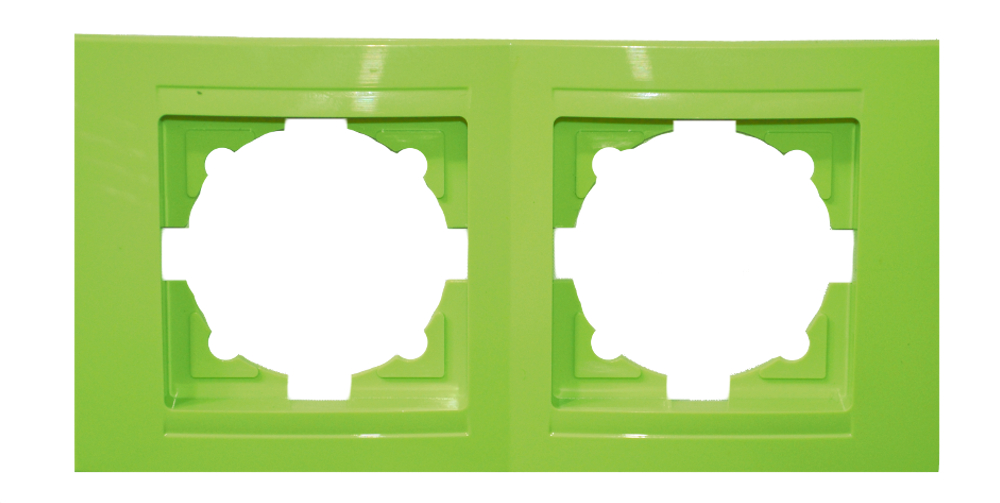 Moderna 2-Fach Abdeckrahmen Pistazien Grün Moderna 2-Fach Abdeckrahmen Pistazien Grün