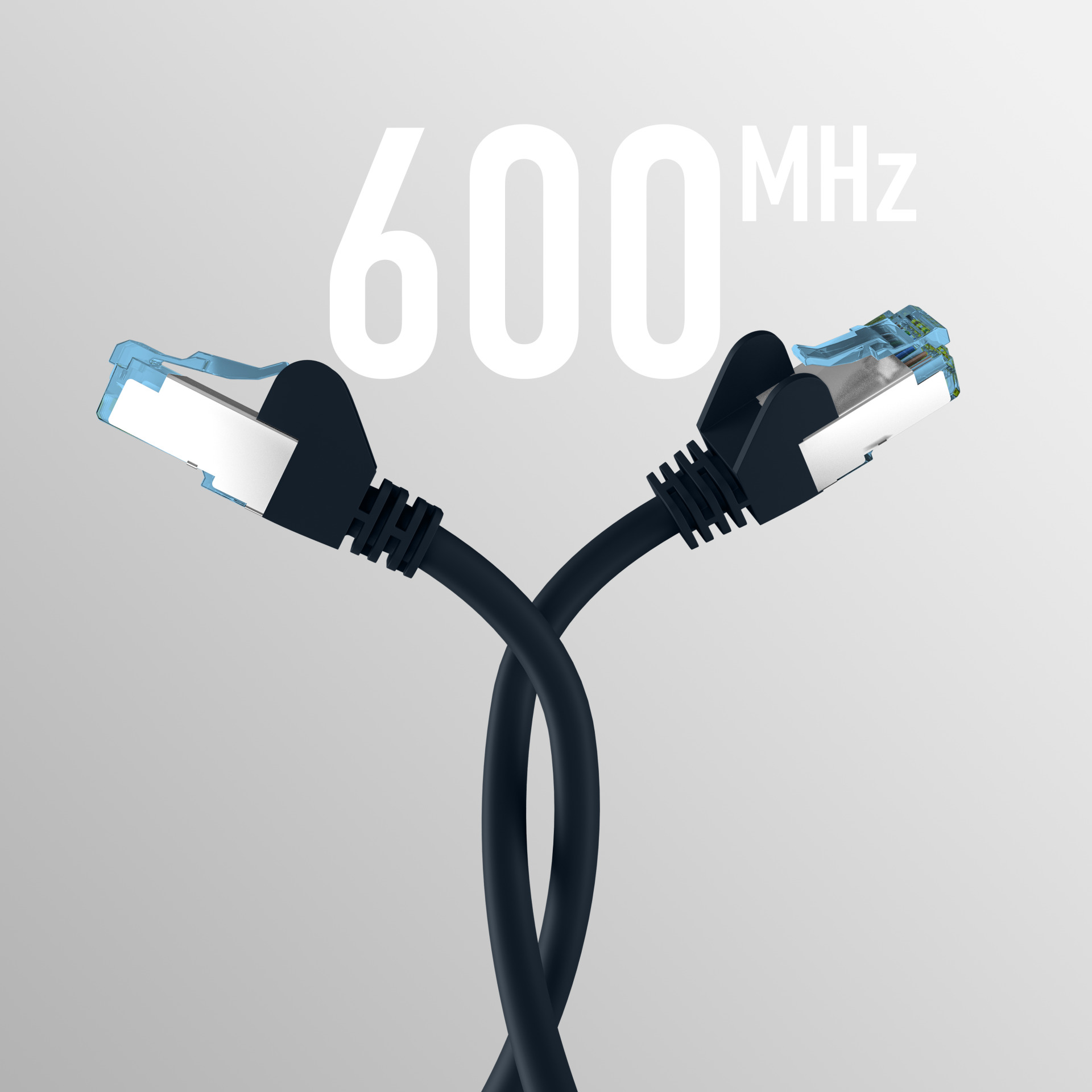 Patchkabel CAT.7  S-FTP/PIMF Schwarz 50m