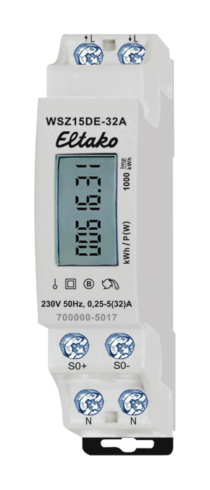 Eltako WSZ15DE-32A Wechselstromzähler 32A ohne Zulassung