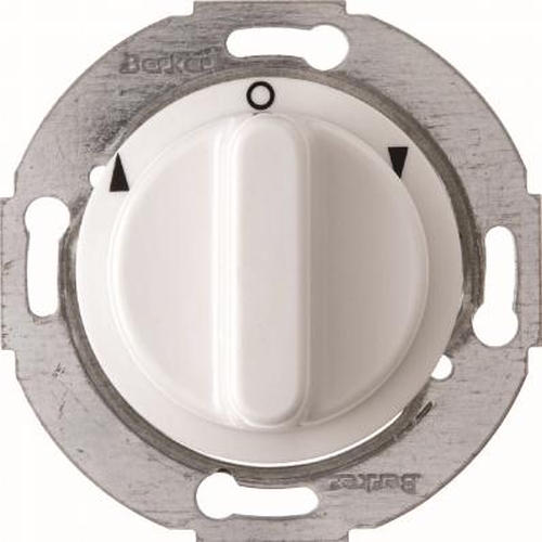 Berker 3811 Jalousie-Drehschalter m. Z.-Stk. u. Drehkn. 1930/Glas/Palazzo Polarweiß,Glänzend Berker 3811 Jalousie-Drehschalter m. Z.-Stk. u. Drehkn. 1930/Glas/Palazzo Polarweiß,Glänzend