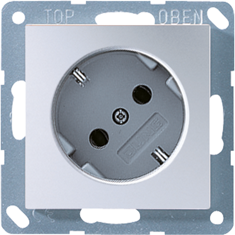JUNG A520-45KIAL Steckdosen-Einsatz 45° Aluminium JUNG A520-45KIAL Steckdosen-Einsatz 45° Aluminium