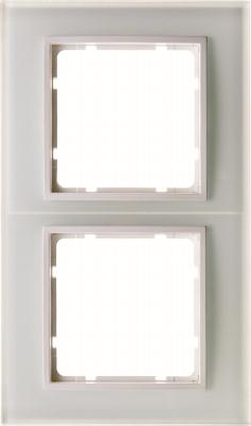 Berker 10126909 Glasrahmen 2Fach, B.7, Glas Polarweiß/Polarweiß Matt Berker 10126909 Glasrahmen 2Fach, B.7, Glas Polarweiß/Polarweiß Matt