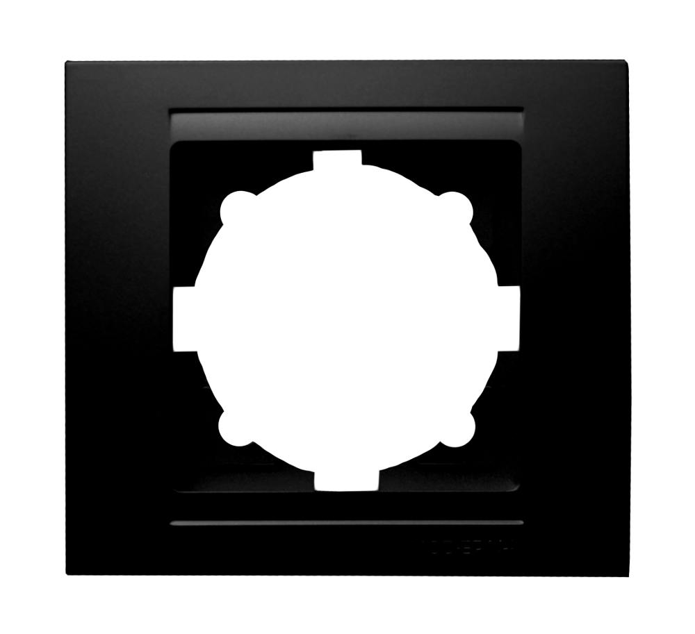 Moderna 1-Fach Abdeckrahmen Schwarz Moderna 1-Fach Abdeckrahmen Schwarz