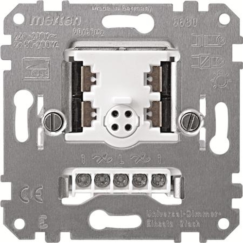 Merten 568099 Universal-Dimmer-Einsatz 2-Fach 50-200VA