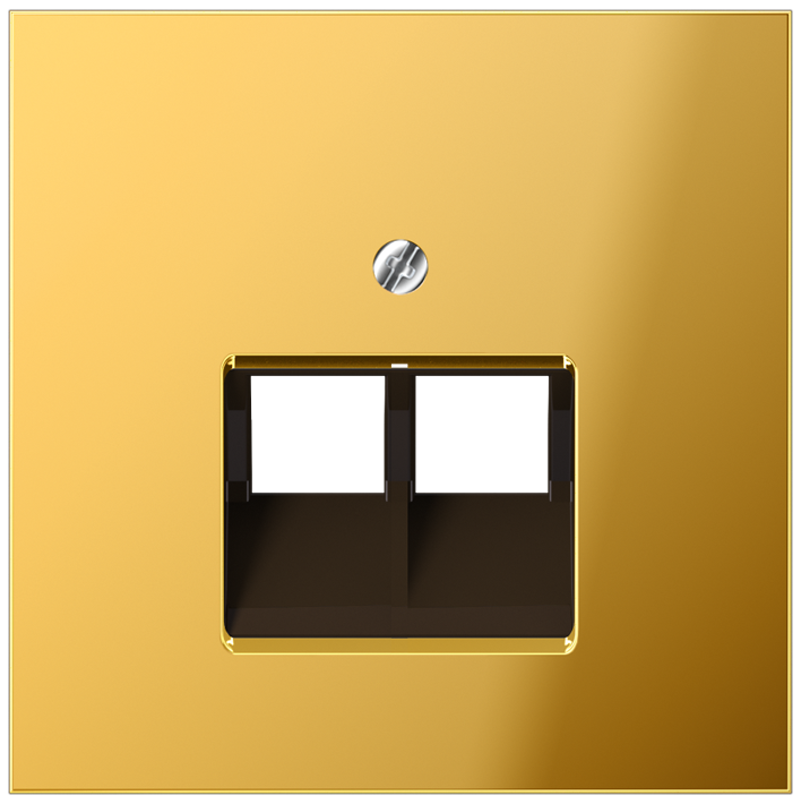 JUNG LS969-2UAGGO Abdeckung UAE/IAE 2-Fach Vergoldet JUNG LS969-2UAGGO Abdeckung UAE/IAE 2-Fach Vergoldet