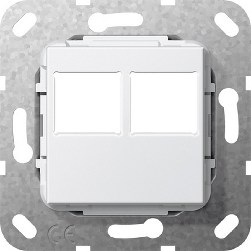 GIRA 562903 Abdeckung für Modular-Jack 2-Fach Reinweiß-Glänzend GIRA 562903 Abdeckung für Modular-Jack 2-Fach Reinweiß-Glänzend