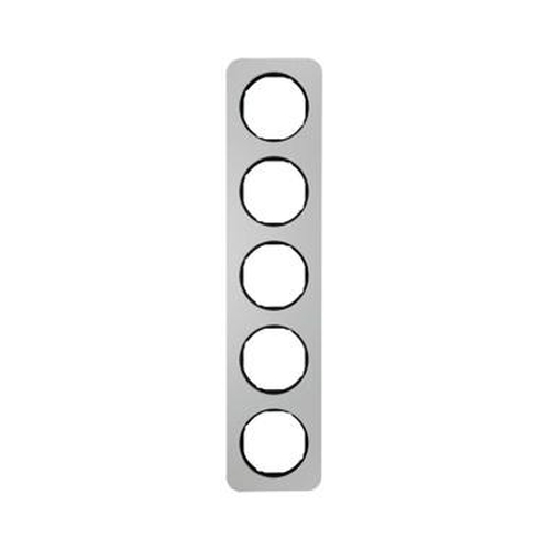 Berker 10152184 Rahmen 5Fach R.1 Alu/Schwarz Berker 10152184 Rahmen 5Fach R.1 Alu/Schwarz