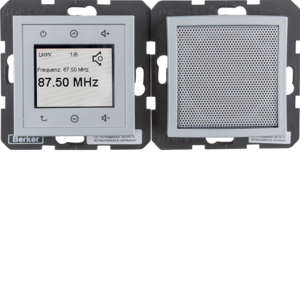 Berker 28801404 Radio Touch und Lautsprecher B.7 Alu Matt, Lackiert Berker 28801404 Radio Touch und Lautsprecher B.7 Alu Matt, Lackiert