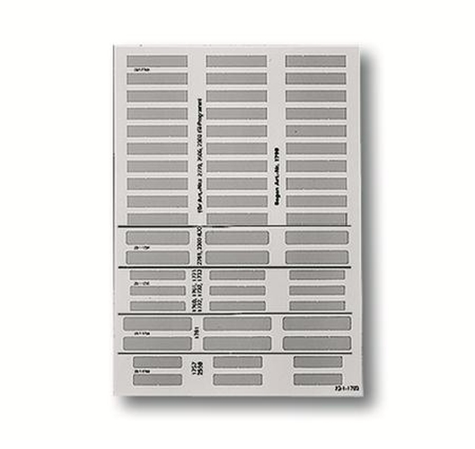 Busch-Jaeger 1799/03 Beschriftungsbogen Transparent