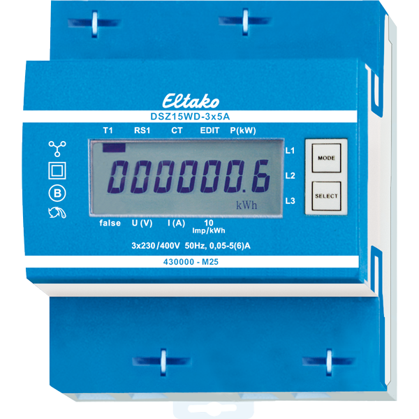 Eltako DSZ15WD-3x5A MID Drehstromzähler 3x5A mit Display MID geeicht